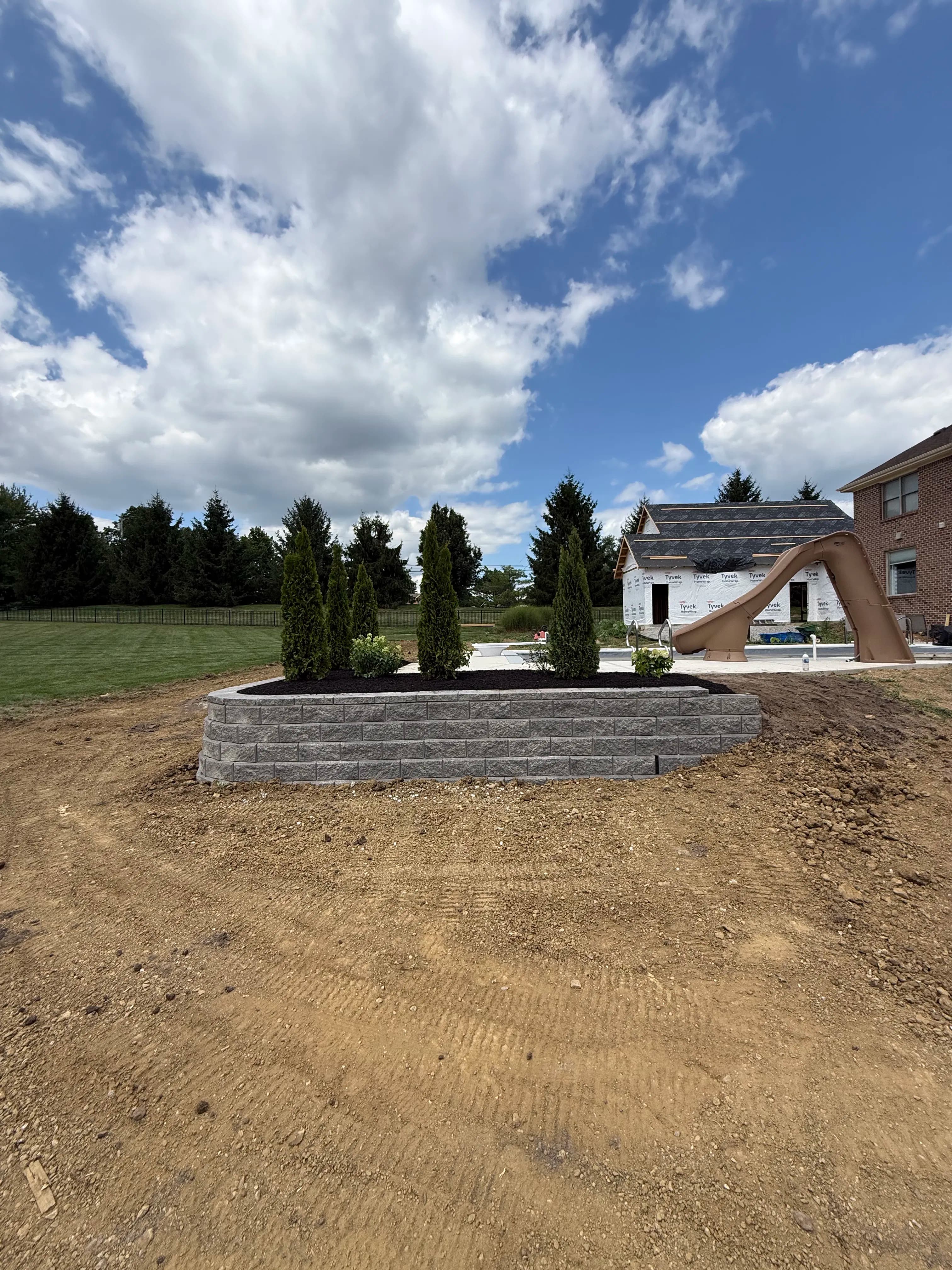 Project Retaining Wall, Natural Stone Steps, and Paver Walkway in Waynesville image