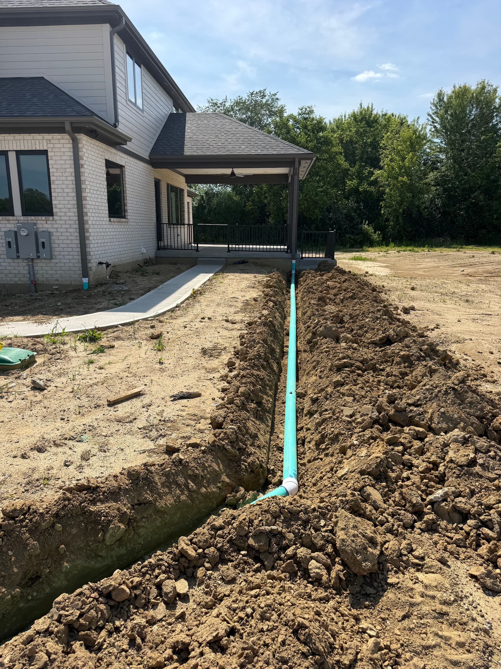 Gallery photos for Drainage Installation in Waynesville and Yard Work in Lebanon: Image #1