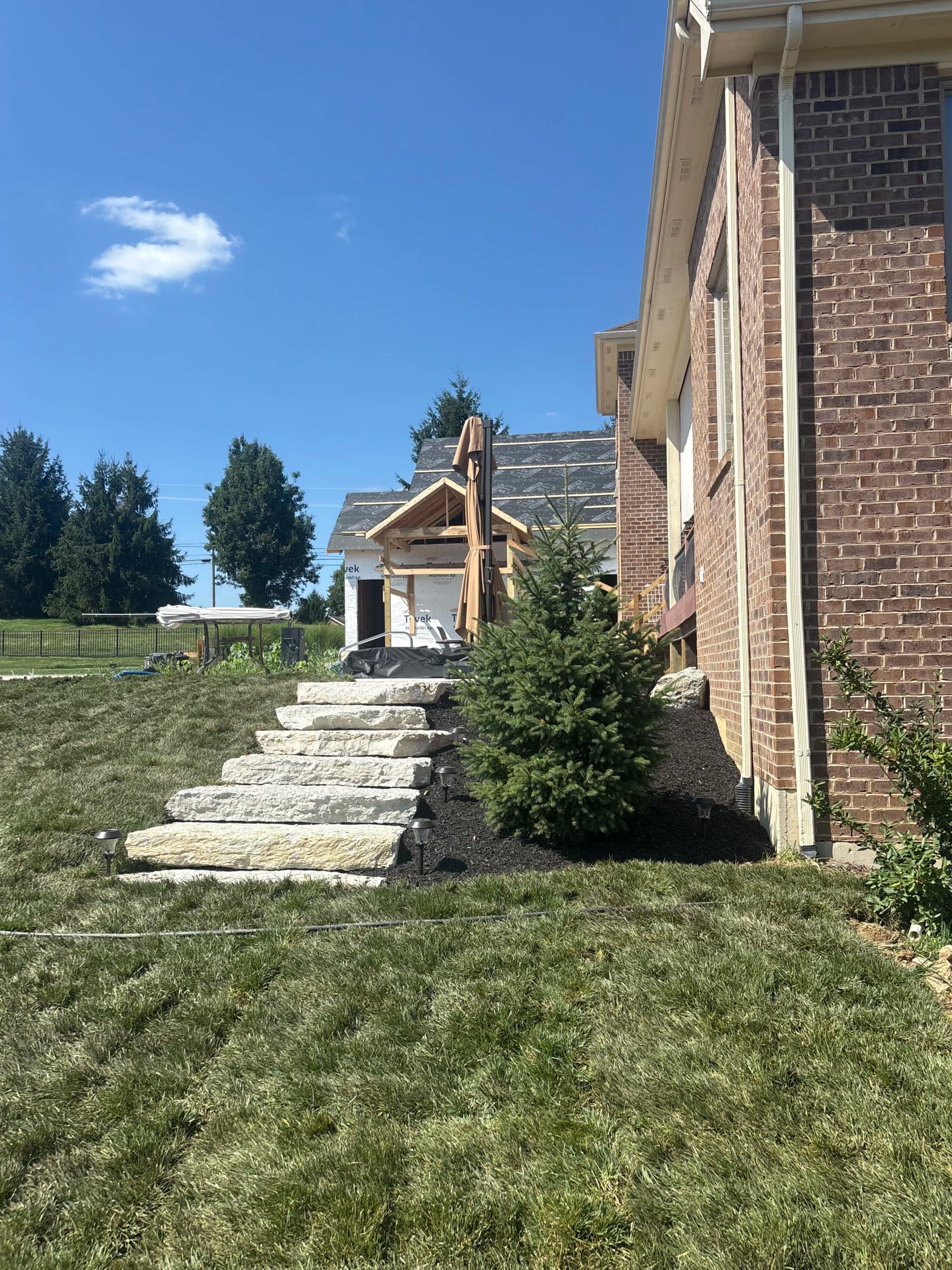 Gallery photos for Retaining Wall, Natural Stone Steps, and Paver Walkway in Waynesville: Image #3